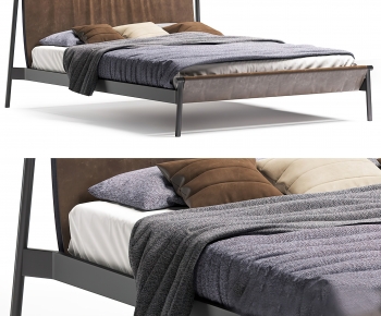 Modern Double Bed-ID:752268085