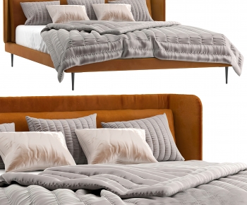 Modern Double Bed-ID:932423112