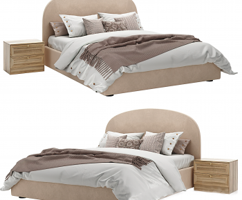Modern Double Bed-ID:981611012