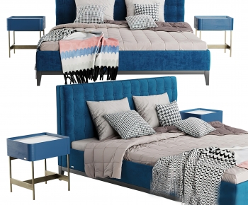 Modern Double Bed-ID:219603069