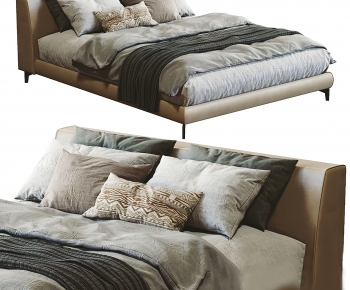 Modern Double Bed-ID:598342904