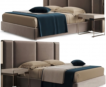 Modern Double Bed-ID:504371881