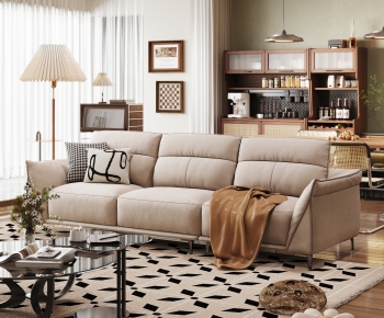 Modern Retro Style A Living Room-ID:648164033