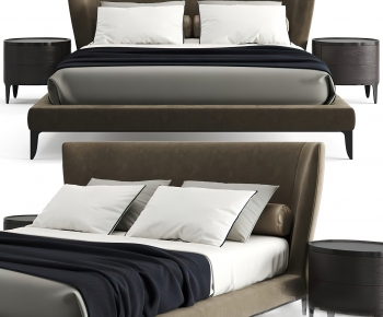 Modern Double Bed-ID:395025974