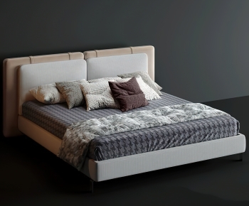 Modern Double Bed-ID:365319978