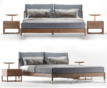 Modern Double Bed-ID:793870932