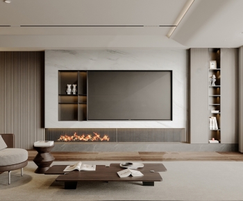 Modern A Living Room-ID:809624917
