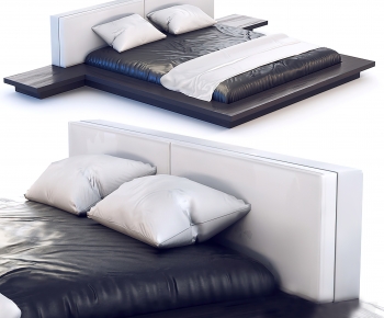 Modern Double Bed-ID:915818938