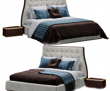 Modern Double Bed-ID:399333957