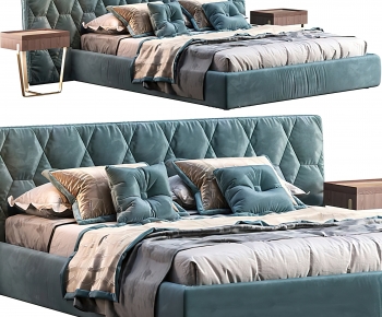 Modern Double Bed-ID:989598995