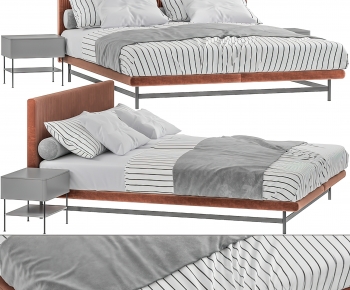 Modern Double Bed-ID:295058975