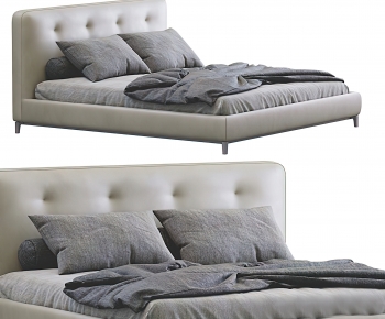 Modern Double Bed-ID:752317913