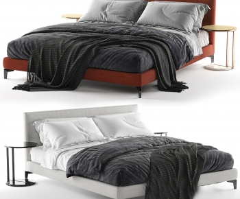 Modern Double Bed-ID:819271092