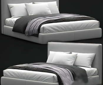 Modern Double Bed-ID:347767112