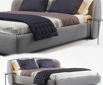 Modern Double Bed-ID:871300941