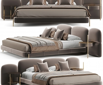 Modern Double Bed-ID:729581128
