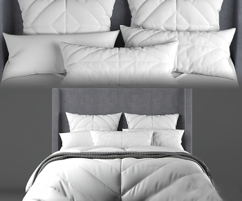 Modern Double Bed-ID:571446904