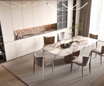 Modern Dining Table And Chairs-ID:339835889