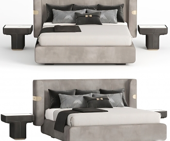 Modern Double Bed-ID:326955088