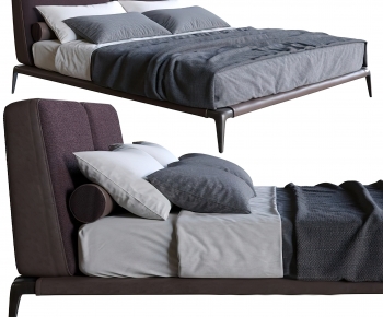 Modern Double Bed-ID:882740046