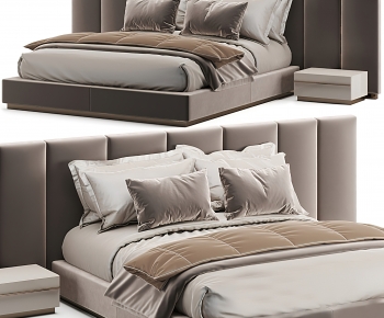 Modern Double Bed-ID:786561974