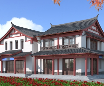 Chinese Style Building Appearance-ID:451540951