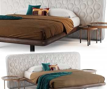 Modern Double Bed-ID:614873893