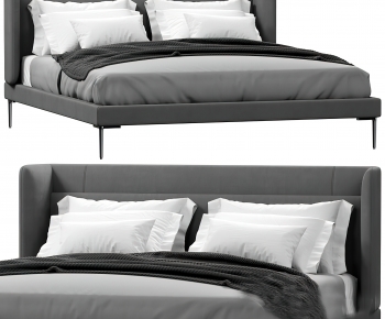 Modern Double Bed-ID:642914063