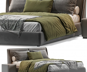 Modern Double Bed-ID:107998822