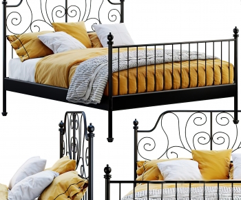 Modern Double Bed-ID:950655944