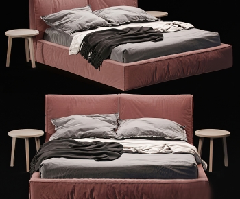 Modern Double Bed-ID:458378089