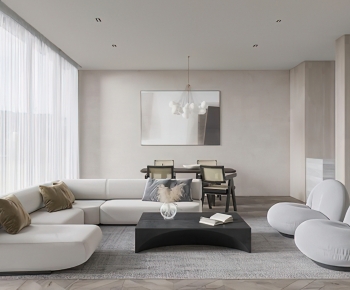 Modern A Living Room-ID:616972928