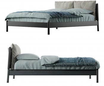 Modern Double Bed-ID:383410934