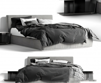 Modern Double Bed-ID:533988009