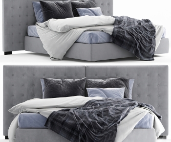 Modern Double Bed-ID:259257087