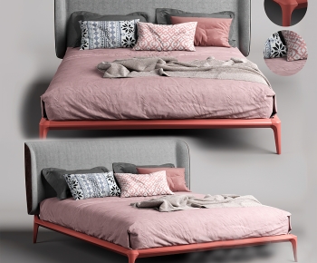 Modern Double Bed-ID:252000097