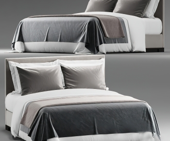 Modern Double Bed-ID:833657033