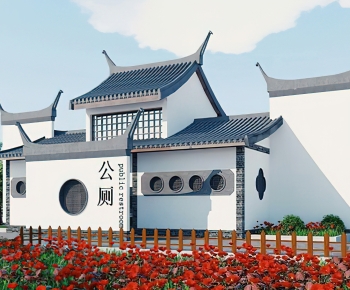 Chinese Style Public Building-ID:117599018