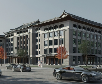New Chinese Style Building Appearance-ID:292593002