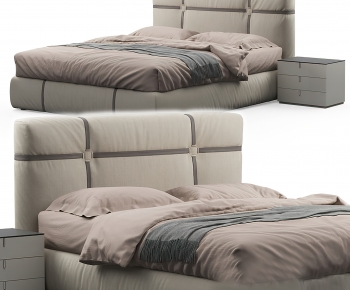 Modern Double Bed-ID:491233116