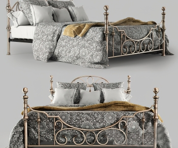 European Style Double Bed-ID:429032098
