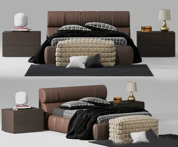 Modern Double Bed-ID:831341988