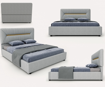 Modern Double Bed-ID:695435059