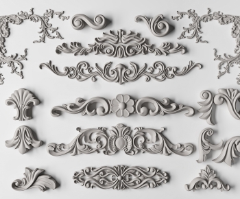 Simple European Style Carving-ID:673724899