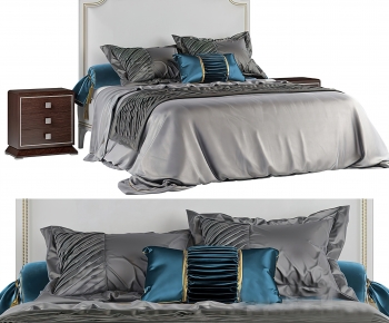 Modern Double Bed-ID:394026043