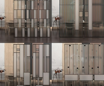 Modern Glass Screen Partition-ID:755538943