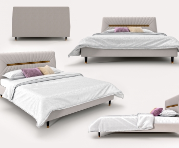 Modern Double Bed-ID:914149053