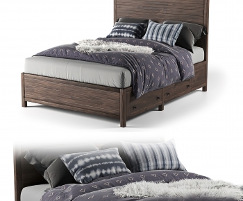 Modern Double Bed-ID:635238897