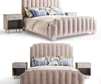 Modern Double Bed-ID:913232098