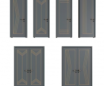 New Chinese Style Double Door-ID:800873998